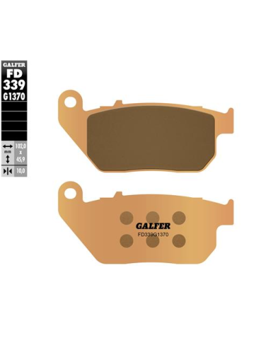pastillas de freno moto galfer sinter street fd339