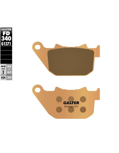 pastillas de freno moto galfer sinter street fd340