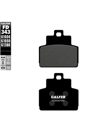pastillas de freno moto galfer semi metal fd343g10