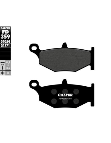 pastillas de freno moto galfer semi metal fd359g10