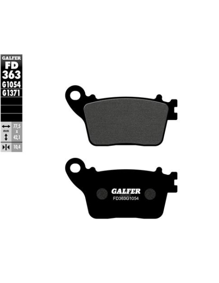 pastillas de freno moto galfer semi metal fd363g10