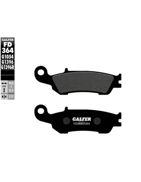 pastillas de freno moto galfer semi metal fd364g10