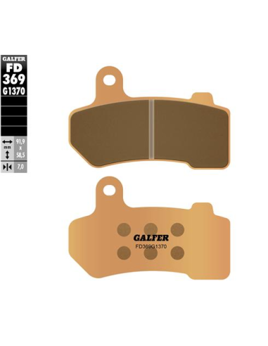 pastillas de freno moto galfer sinter street fd369