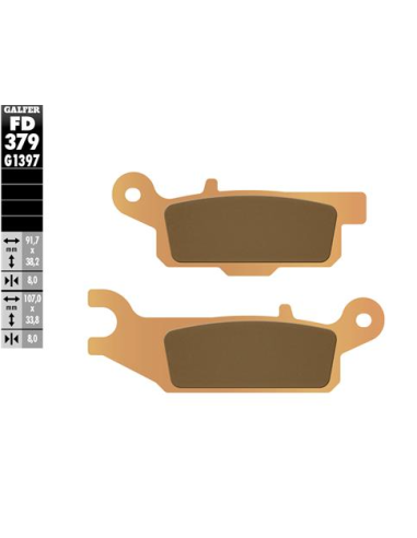 pastillas de freno moto galfer sinter quad fd379g1
