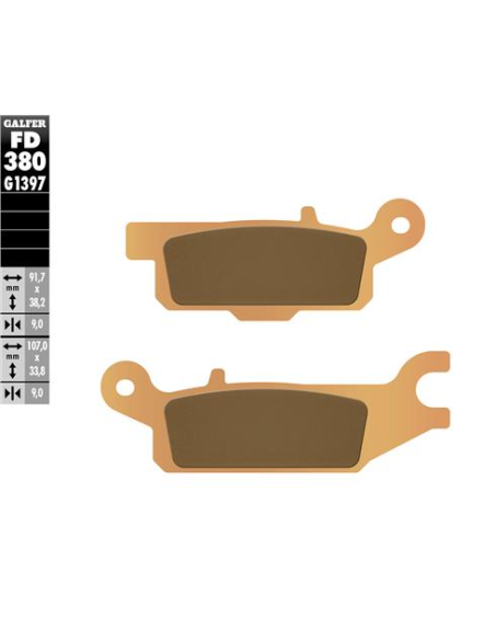 pastillas de freno moto galfer sinter quad fd380g1