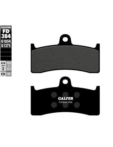 pastillas de freno moto galder sinter sport fd384g