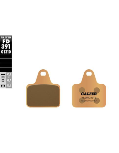 pastillas de freno moto galfer sinter racing fd391