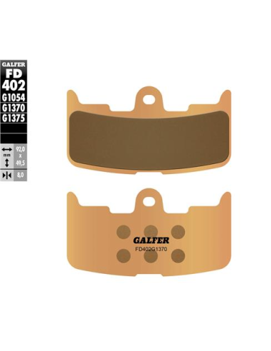 pastillas de freno moto galder sinter sport fd402g
