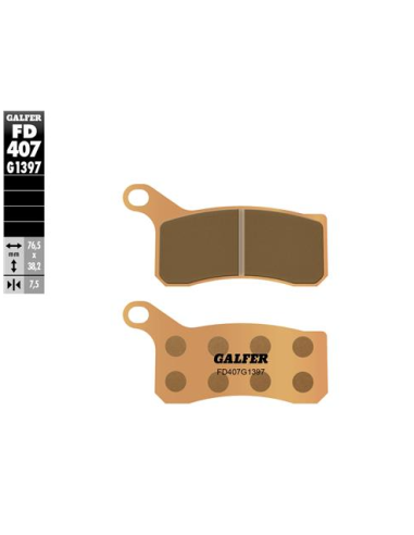 pastillas de freno moto galfer sinter quad fd407g1
