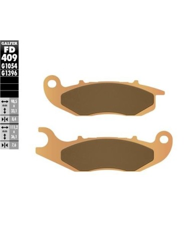 pastillas de freno moto galfer sinter offroad fd40