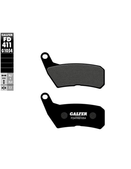 pastillas de freno moto galfer semi metal fd411g10