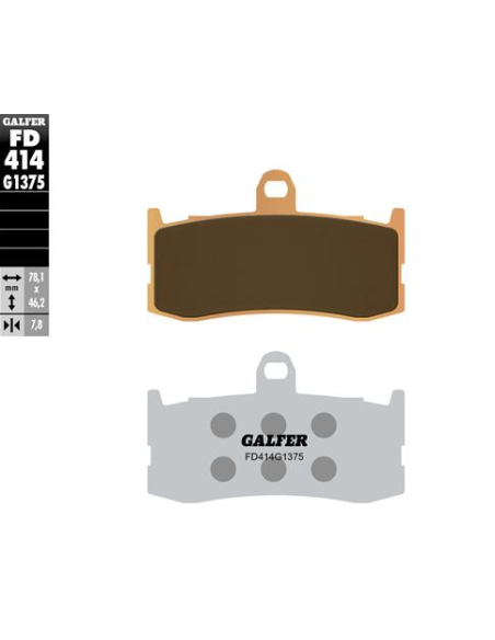 pastillas de freno moto galder sinter sport fd414g