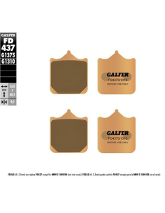 pastillas de freno moto galfer sinter racing fd437