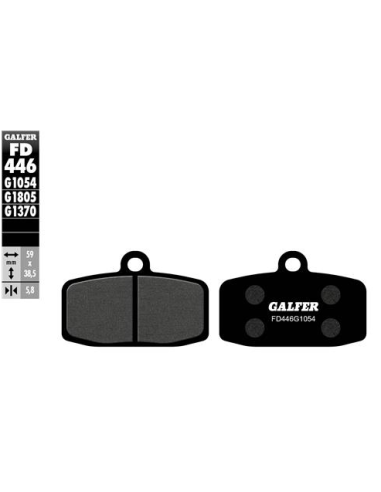 pastillas de freno moto galfer semi metal fd446g10