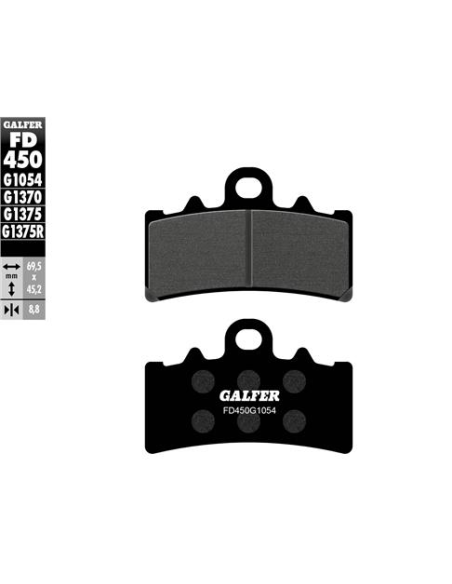 pastillas de freno moto galfer semi metal fd450g10