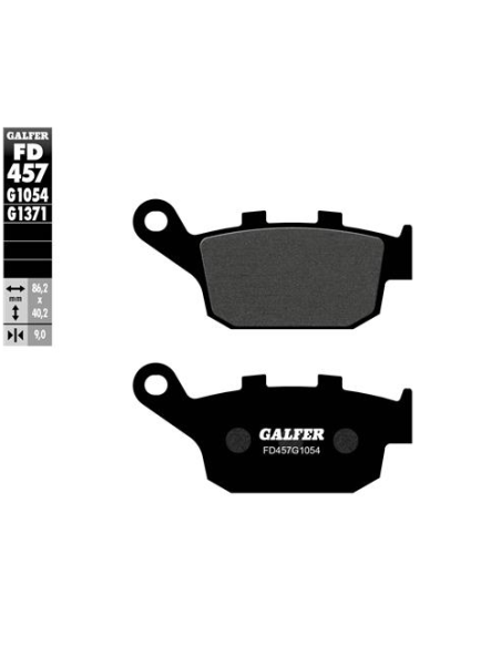pastillas de freno moto galfer semi metal fd457g10