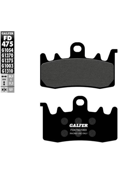 pastillas de freno moto galfer gp brake pads fd475
