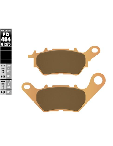 pastillas de freno moto galfer sinter street fd484