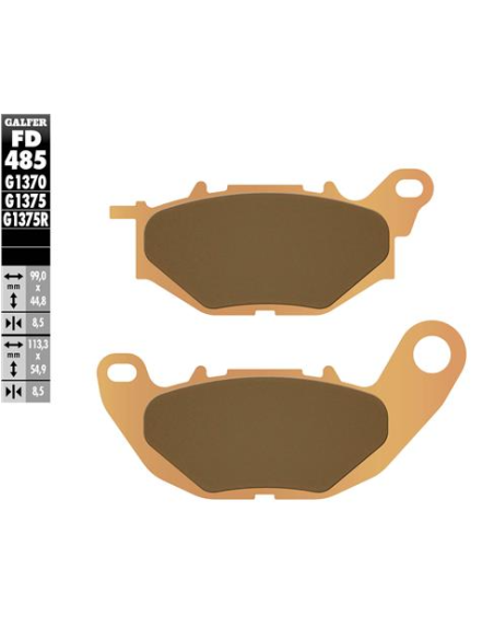 pastillas de freno moto galfer sinter street fd485