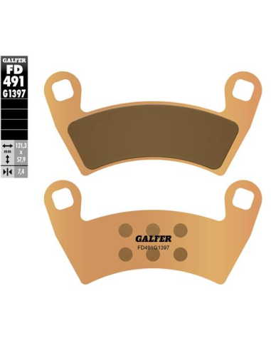 pastillas de freno moto galfer sinter quad fd491g1