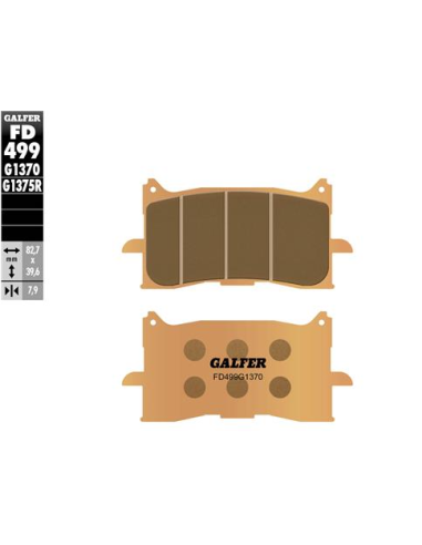 pastillas de freno moto galfer sinter sport r fd49