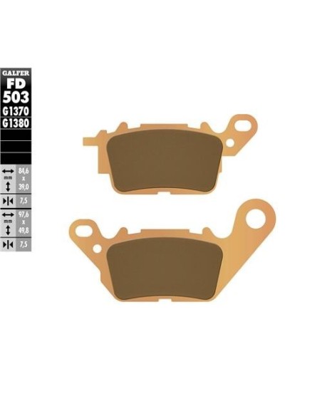 pastillas de freno moto galfer sinter street fd503