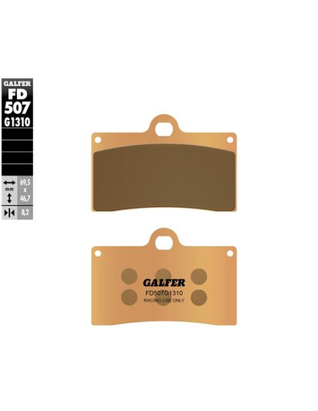pastillas de freno moto galfer sinter racing fd507