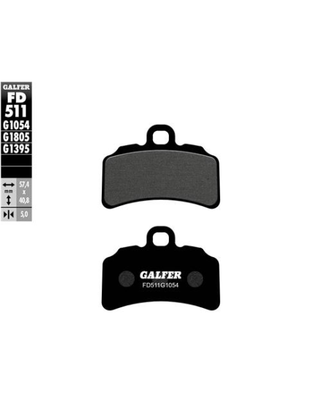 pastillas de freno moto galfer semi metal fd511g13