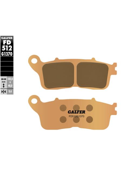 pastillas de freno moto galfer sinter street fd512