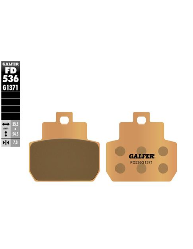 pastillas de freno moto galfer sinter street fd536