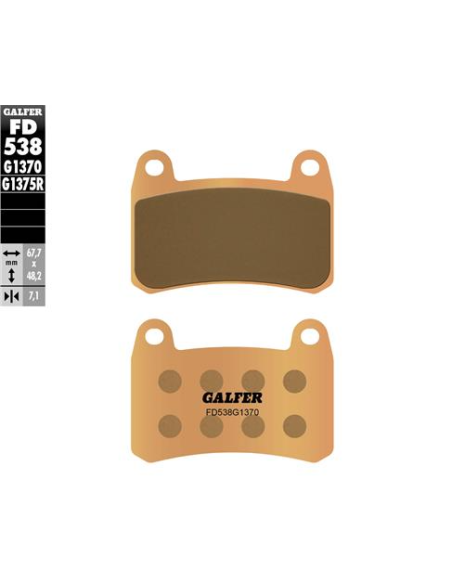 pastillas de freno moto galfer sinter street fd538