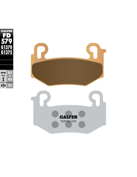 pastillas delanteras bmw r 1300 gs siterizado sport galfer fd579g1375
