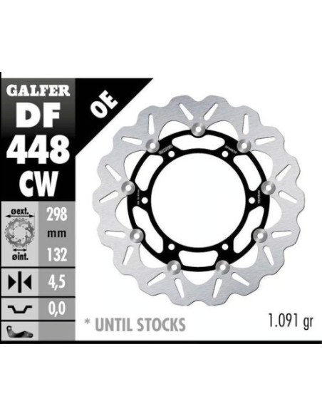 kit freno delantero oversize galfer kg4742fs yamaha t max 500 2008 wave 320 mm basic