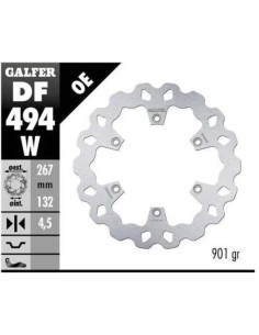kit freno oversize galfer kg4743fs yamaha t max 500 2008 wave 320 mm delantero trasero 2