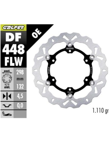 kit freno oversize galfer kg4743fs yamaha t max 500 2008 wave 320 mm delantero trasero