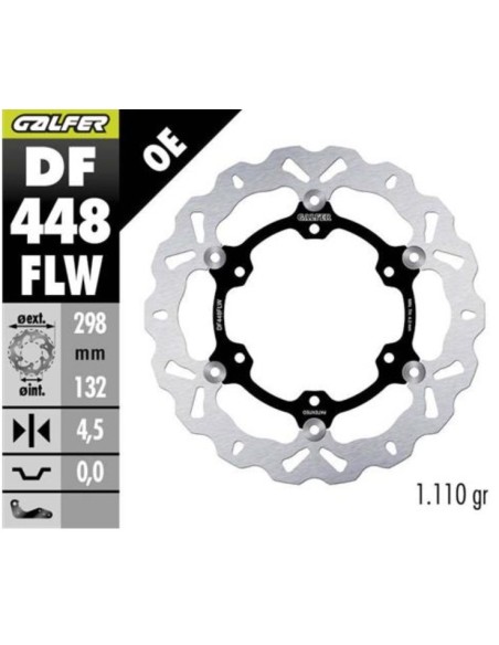kit freno oversize galfer kg4743fs yamaha t max 500 2008 wave 320 mm delantero trasero