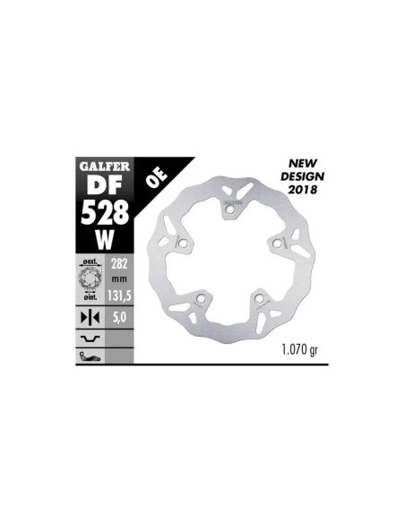 kit freno oversize galfer kg4953fs yamaha t max 530 2014 delantero 320 mm trasero wav