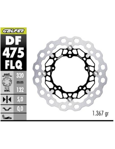 kit freno delantero oversize galfer kg4982qs yamaha t max 530 560 cubiq 320 mm