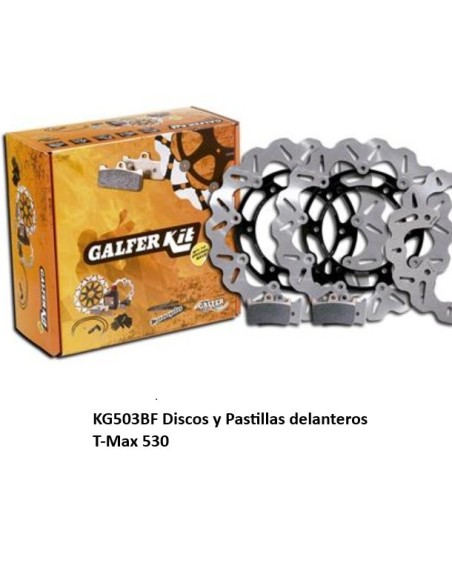kit freno delantero basic galfer kg503bf yamaha t max 530 discos wave