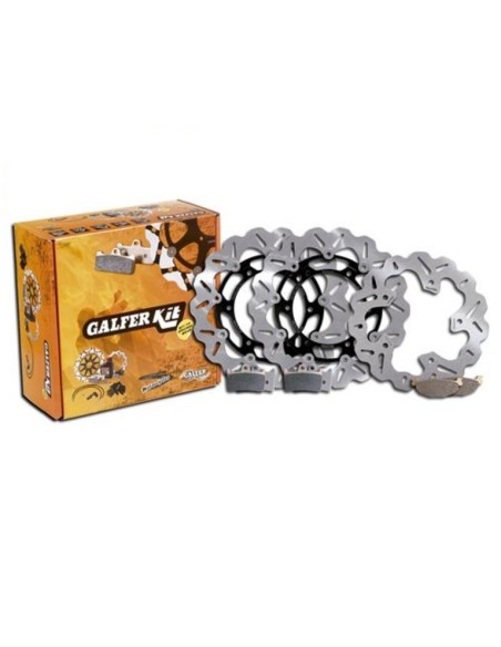 kit freno delantero trasero galfer kg503cf yamaha t max 530 discos wave