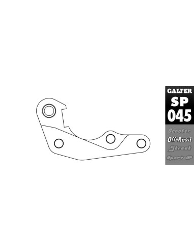 soporte de pinza galfer sp045 para honda crf disco delantero 270 mm 2015 2018