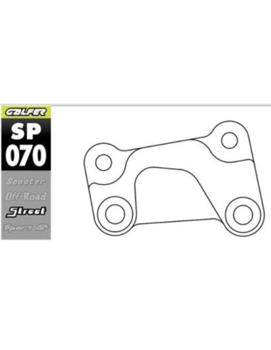 soporte de pinza galfer sp070 para disco sobredimensionado 330 mm harley davidson