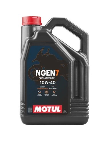 aceite de motor moto motul ngen 7 4t 10w40 111836 semisintetico 4l