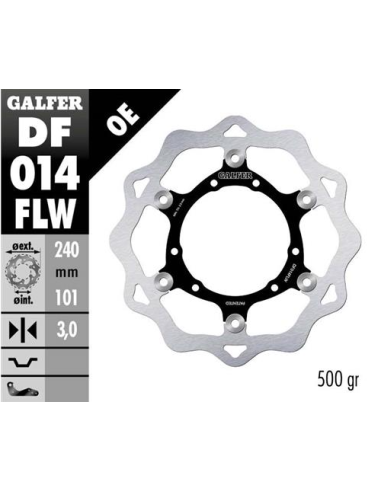 disco freno moto galfer wave flotante 240x3mm df01