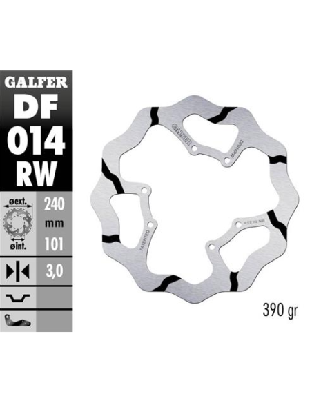 disco freno moto galder wave fijo 270x3mm df014rw