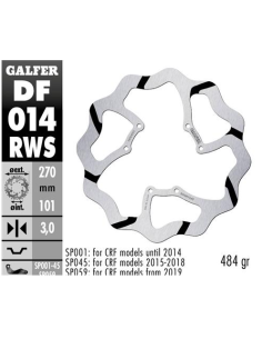 disco freno moto galder wave fijo 270x3mm df014rws