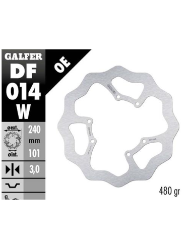 disco freno moto galfer wave fijo 270x3mm df014w