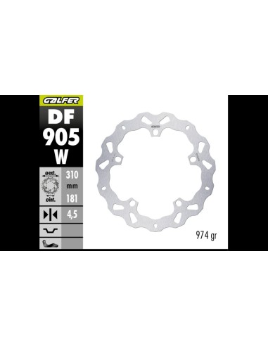 disco de freno delantero bmw r 1300 gs wafe df905w