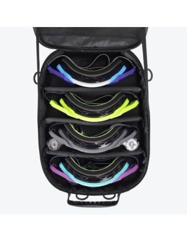 bolsa para gafas acerbis 0027572 090 negra para 4 mascaras off road