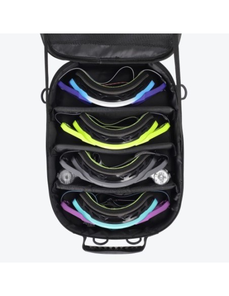 bolsa para gafas acerbis 0027572 090 negra para 4 mascaras off road